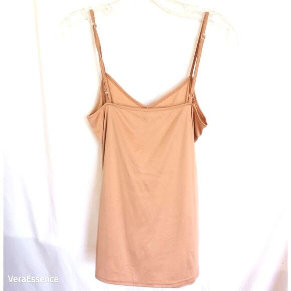 Cami Tank Top Camisole Nude Sz S Adjustable Spaghetti Straps - Picture 7 of 7